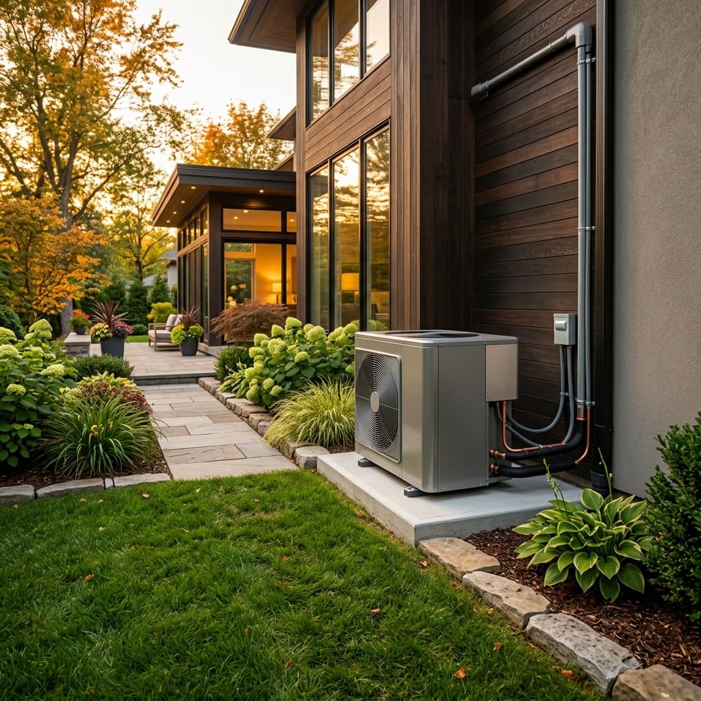 High-efficiency heat pump and HVAC install