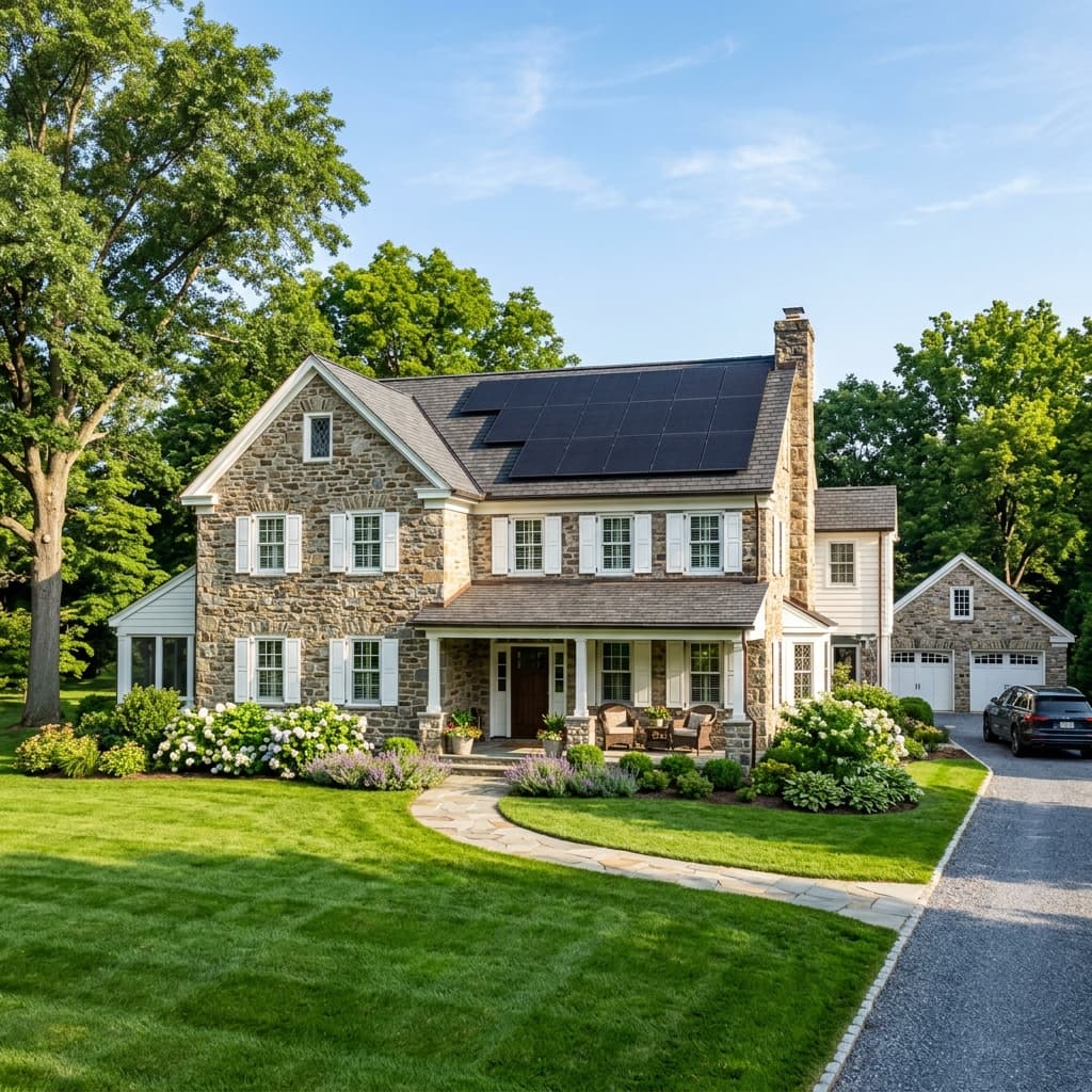 Solar installation on a Pennsylvania home